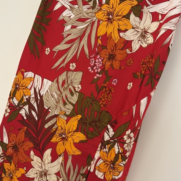 Hawaiian Style Silk floral dress - Picture 2 of 2